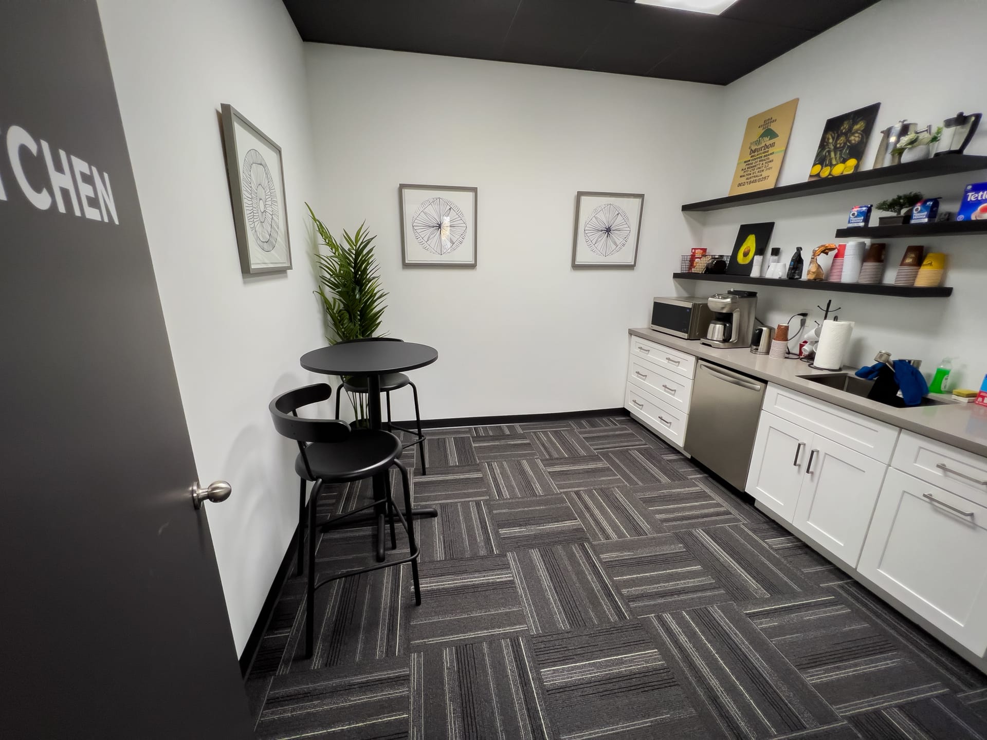 Kitchen and crew lounge at Viva Studios