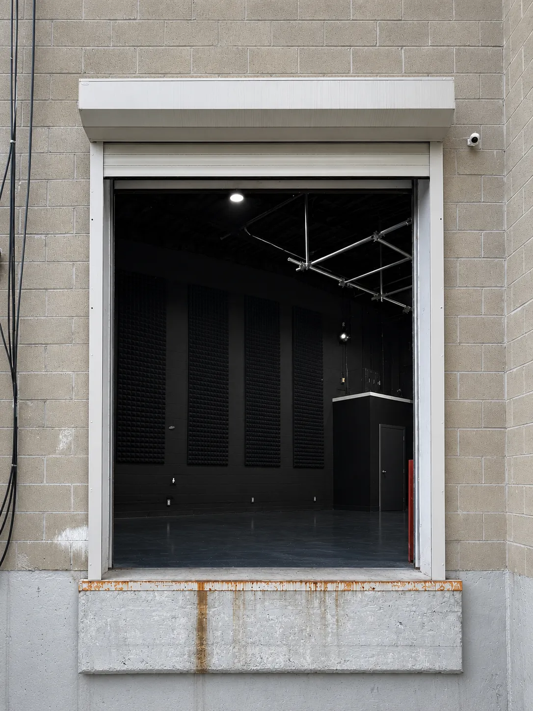 The truck-height loading dock at Viva Studios